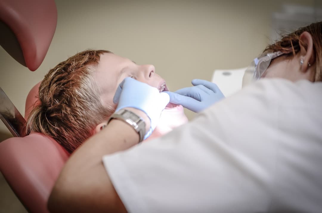 Boy Dental Care Exam and Cleaning